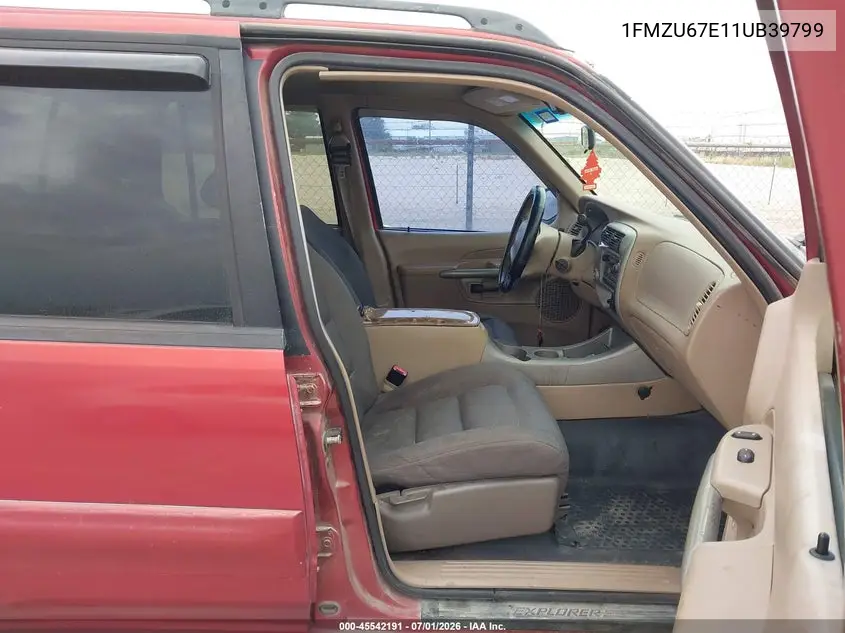 2001 Ford Explorer Sport Trac VIN: 1FMZU67E11UB39799 Lot: 45542191