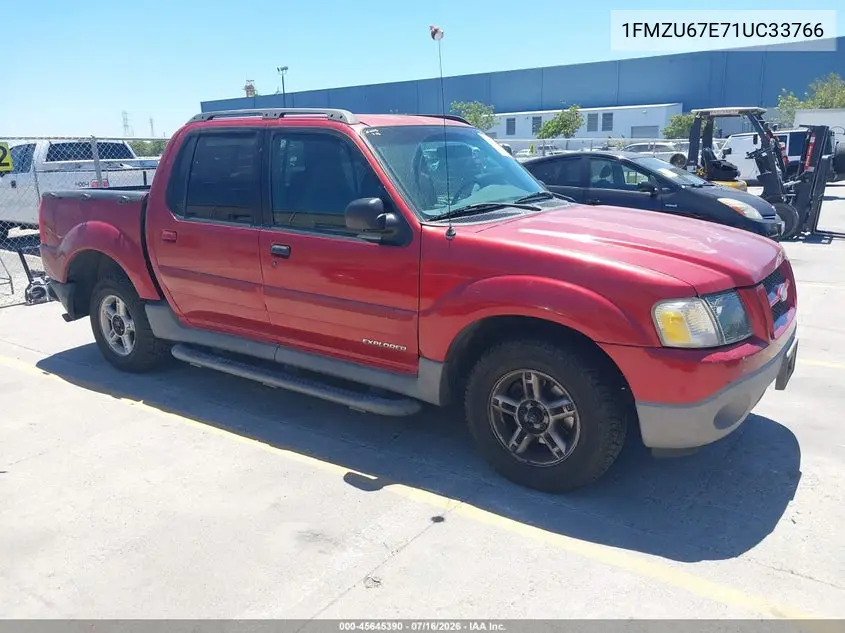 2001 Ford Explorer Sport Trac VIN: 1FMZU67E71UC33766 Lot: 45645390