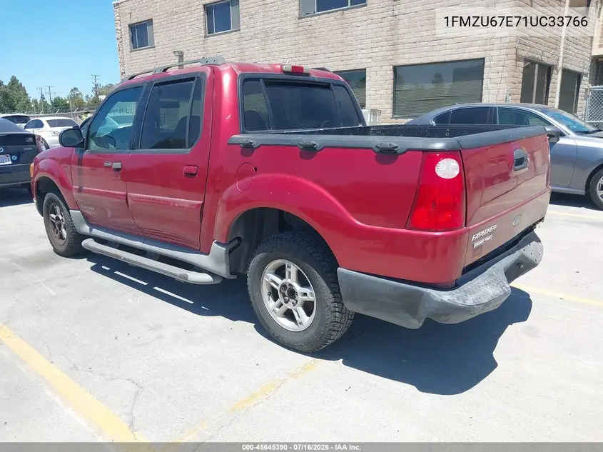 2001 Ford Explorer Sport Trac VIN: 1FMZU67E71UC33766 Lot: 45645390