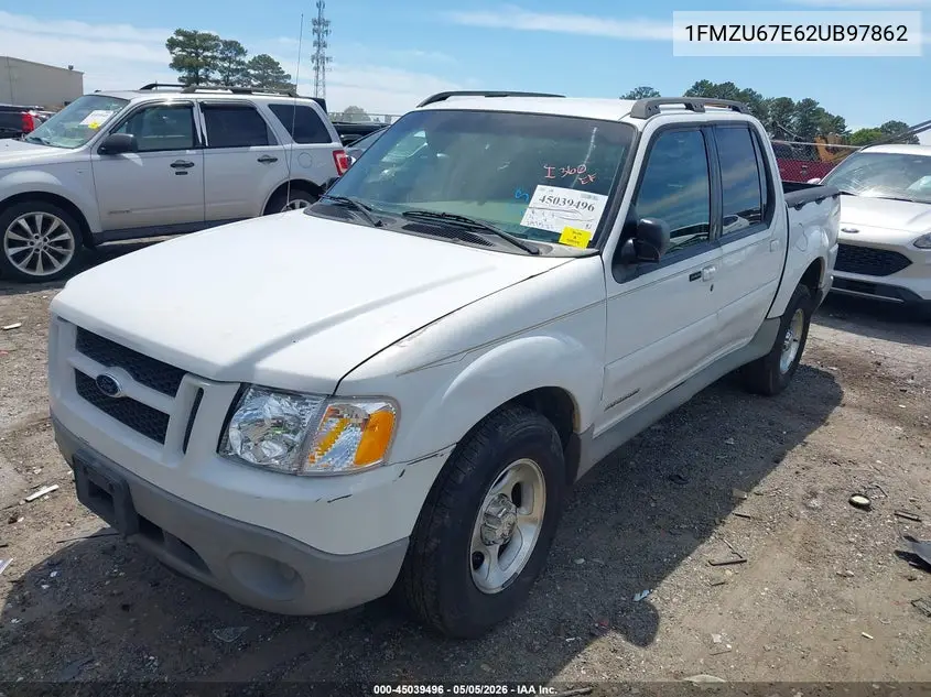 2002 Ford Explorer Sport Trac VIN: 1FMZU67E62UB97862 Lot: 45039496