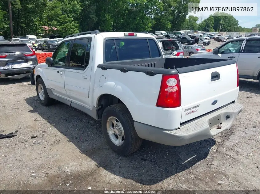 2002 Ford Explorer Sport Trac VIN: 1FMZU67E62UB97862 Lot: 45039496