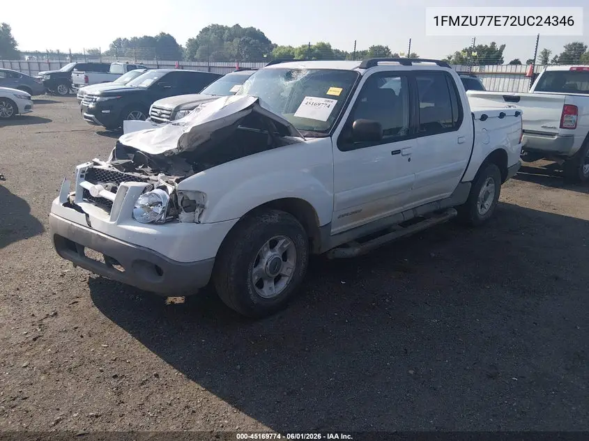 2002 Ford Explorer Sport Trac VIN: 1FMZU77E72UC24346 Lot: 45169774
