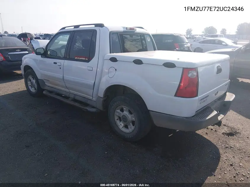 2002 Ford Explorer Sport Trac VIN: 1FMZU77E72UC24346 Lot: 45169774