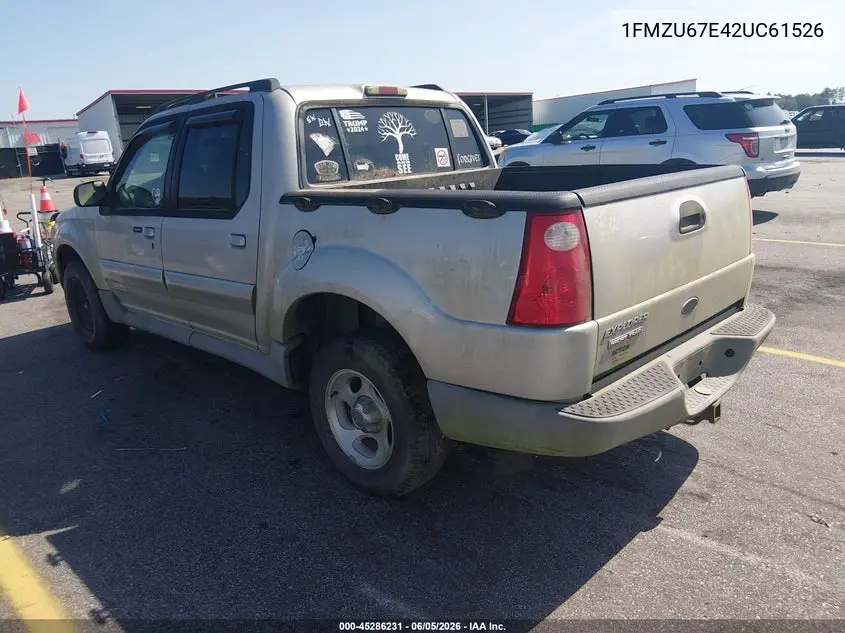 2002 Ford Explorer Sport Trac VIN: 1FMZU67E42UC61526 Lot: 45286231