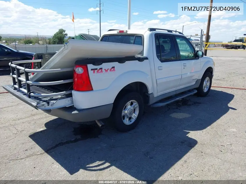 2002 Ford Explorer Sport Trac VIN: 1FMZU77E72UD40906 Lot: 45540727