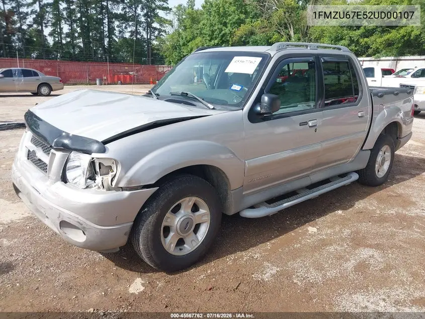 2002 Ford Explorer Sport Trac VIN: 1FMZU67E52UD00107 Lot: 45567762