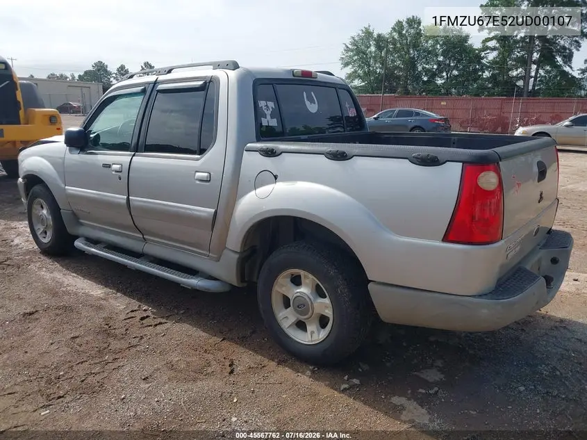 2002 Ford Explorer Sport Trac VIN: 1FMZU67E52UD00107 Lot: 45567762