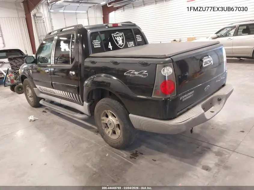 2003 Ford Explorer Sport Trac Xls/Xlt VIN: 1FMZU77EX3UB67030 Lot: 44448769