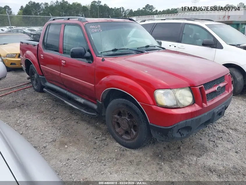2003 Ford Explorer Sport Trac Xls/Xlt VIN: 1FMZU67E53UA00794 Lot: 44680815