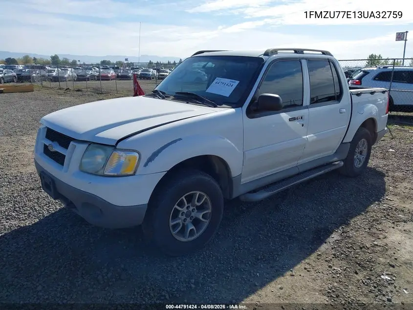 2003 Ford Explorer Sport Trac Xls/Xlt VIN: 1FMZU77E13UA32759 Lot: 44791424