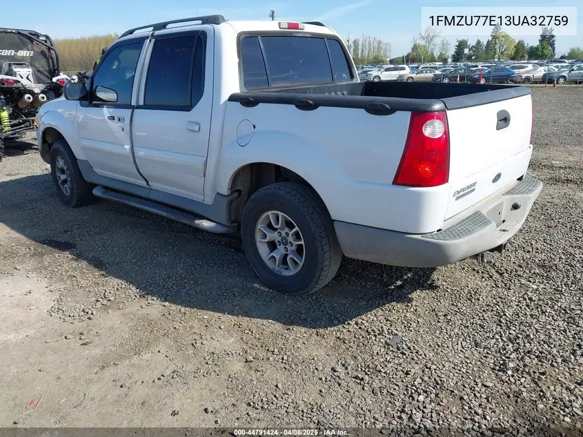 2003 Ford Explorer Sport Trac Xls/Xlt VIN: 1FMZU77E13UA32759 Lot: 44791424