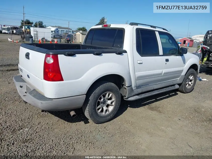 2003 Ford Explorer Sport Trac Xls/Xlt VIN: 1FMZU77E13UA32759 Lot: 44791424