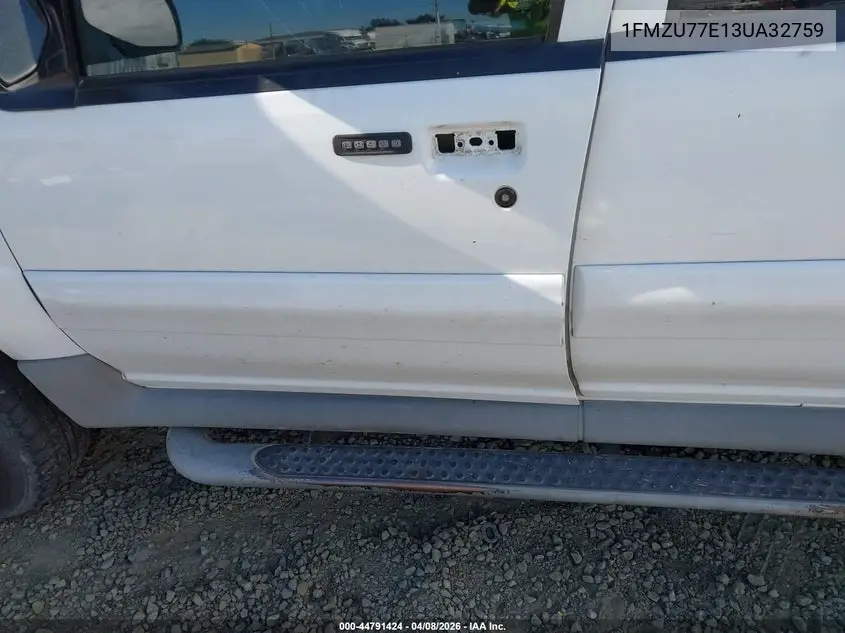 2003 Ford Explorer Sport Trac Xls/Xlt VIN: 1FMZU77E13UA32759 Lot: 44791424