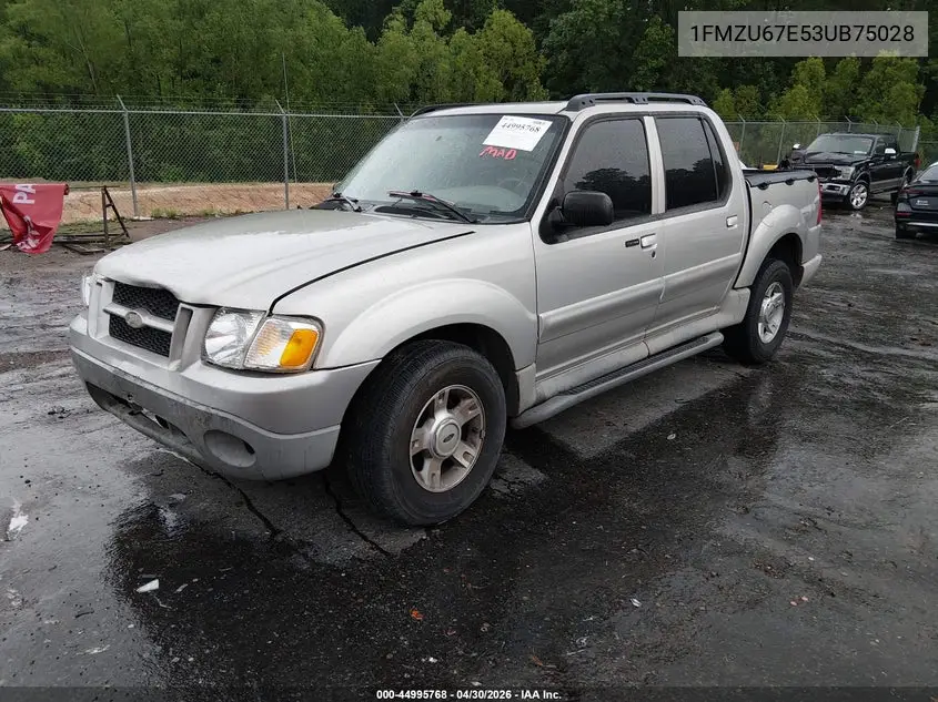2003 Ford Explorer Sport Trac Xls/Xlt VIN: 1FMZU67E53UB75028 Lot: 44995768