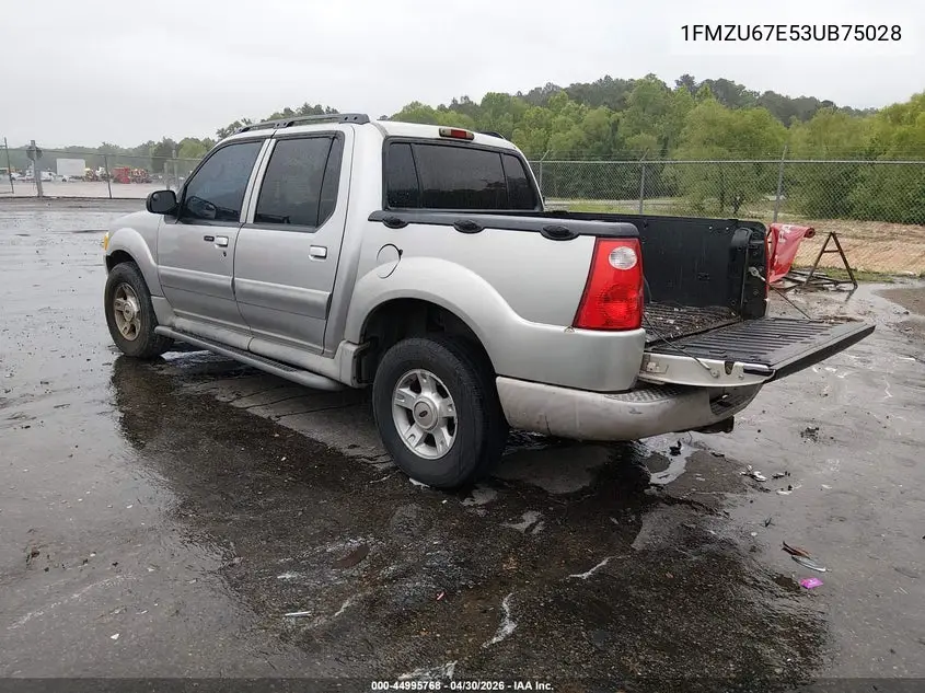 2003 Ford Explorer Sport Trac Xls/Xlt VIN: 1FMZU67E53UB75028 Lot: 44995768