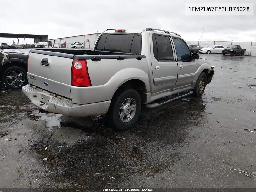 2003 Ford Explorer Sport Trac Xls/Xlt VIN: 1FMZU67E53UB75028 Lot: 44995768