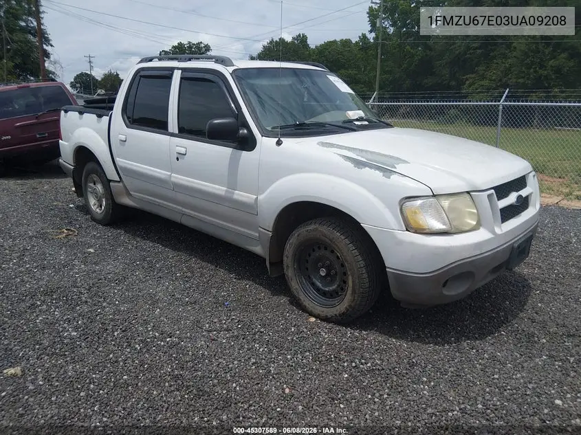 2003 Ford Explorer Sport Trac Xls/Xlt VIN: 1FMZU67E03UA09208 Lot: 45307589