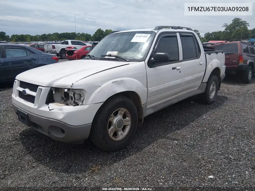 2003 Ford Explorer Sport Trac Xls/Xlt VIN: 1FMZU67E03UA09208 Lot: 45307589