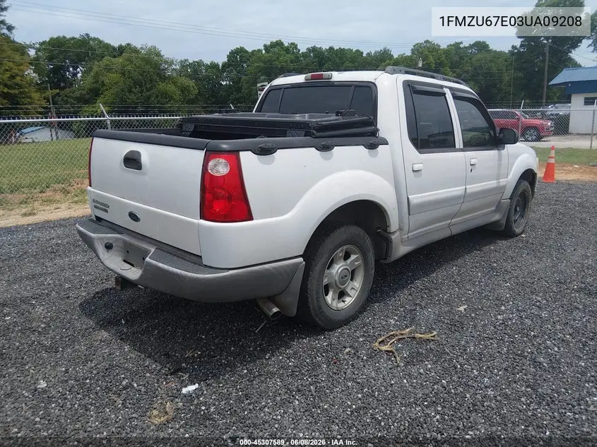 2003 Ford Explorer Sport Trac Xls/Xlt VIN: 1FMZU67E03UA09208 Lot: 45307589