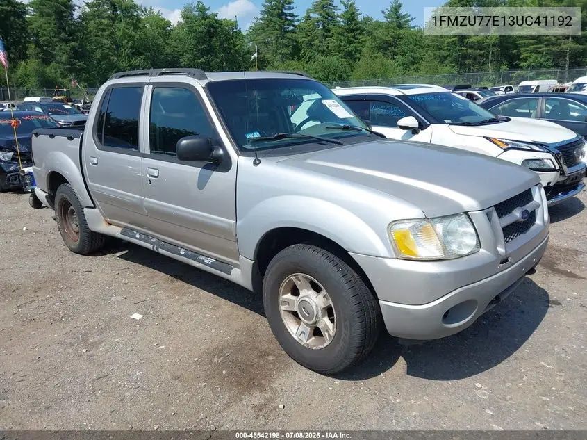 2003 Ford Explorer Sport Trac Xls/Xlt VIN: 1FMZU77E13UC41192 Lot: 45542198