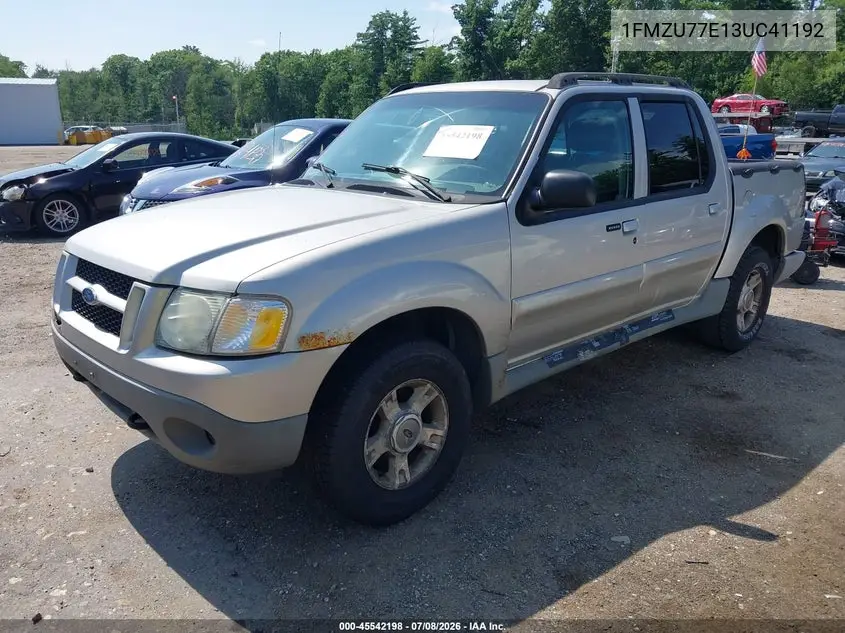 2003 Ford Explorer Sport Trac Xls/Xlt VIN: 1FMZU77E13UC41192 Lot: 45542198