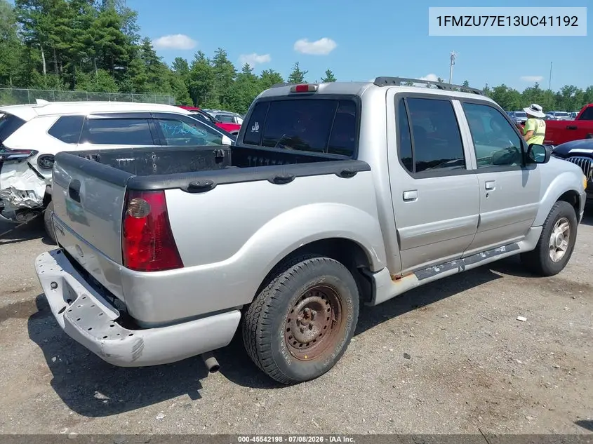 2003 Ford Explorer Sport Trac Xls/Xlt VIN: 1FMZU77E13UC41192 Lot: 45542198