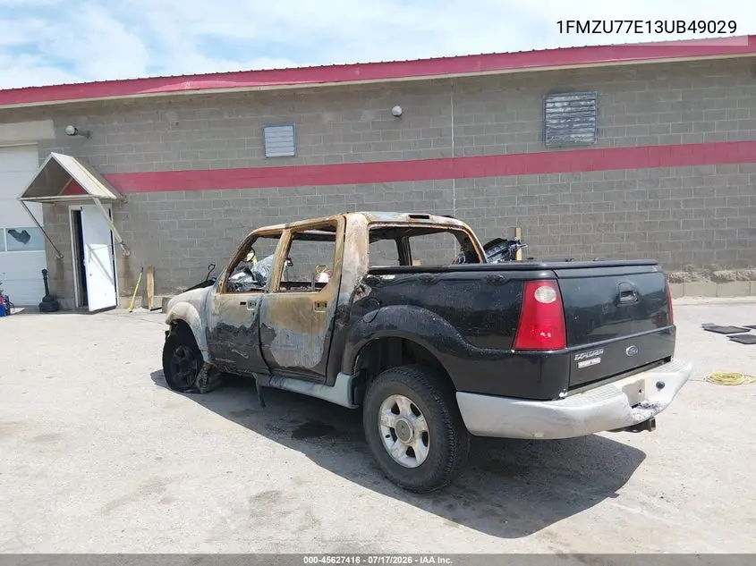 2003 Ford Explorer Sport Trac Xls/Xlt VIN: 1FMZU77E13UB49029 Lot: 45627416