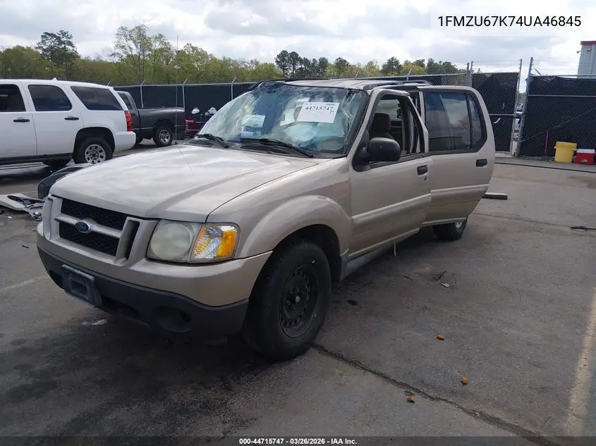 2004 Ford Explorer Sport Trac VIN: 1FMZU67K74UA46845 Lot: 44715747
