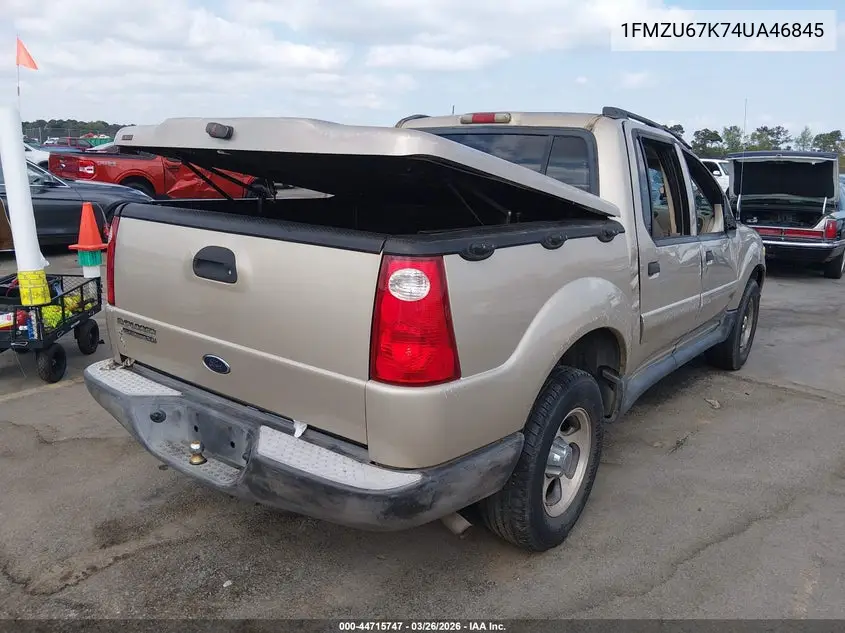 2004 Ford Explorer Sport Trac VIN: 1FMZU67K74UA46845 Lot: 44715747