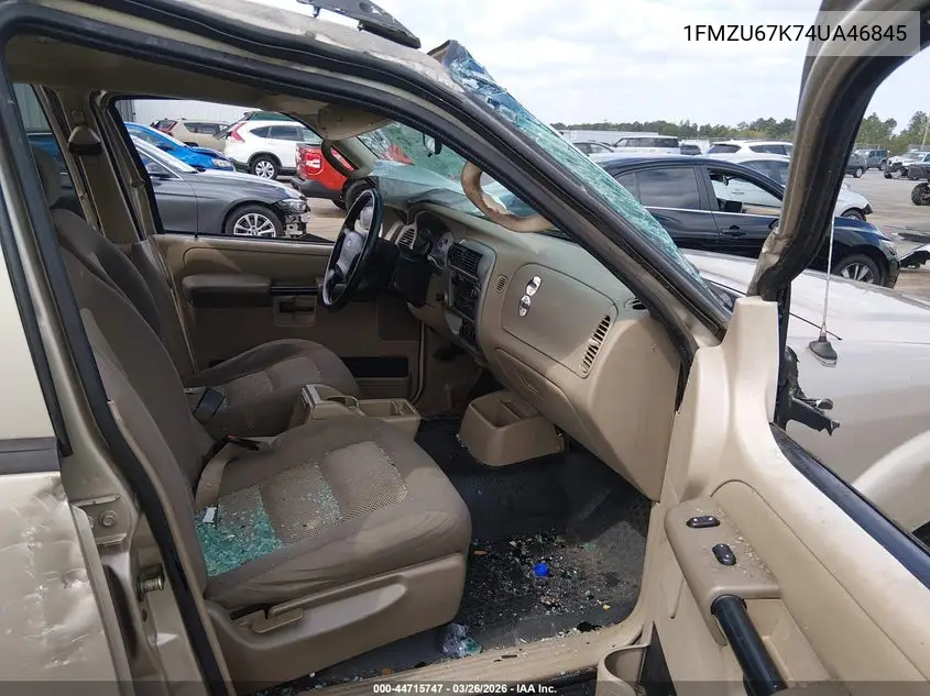 2004 Ford Explorer Sport Trac VIN: 1FMZU67K74UA46845 Lot: 44715747