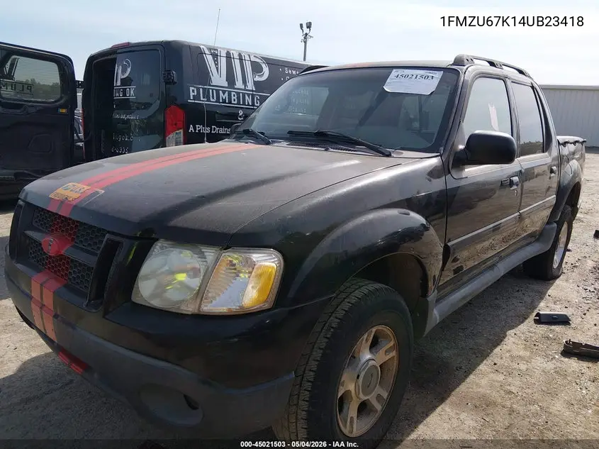 2004 Ford Explorer Sport Trac Adrenalin/Xls/Xlt VIN: 1FMZU67K14UB23418 Lot: 45021503