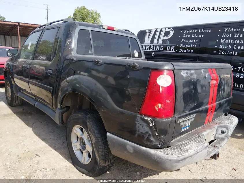 2004 Ford Explorer Sport Trac Adrenalin/Xls/Xlt VIN: 1FMZU67K14UB23418 Lot: 45021503