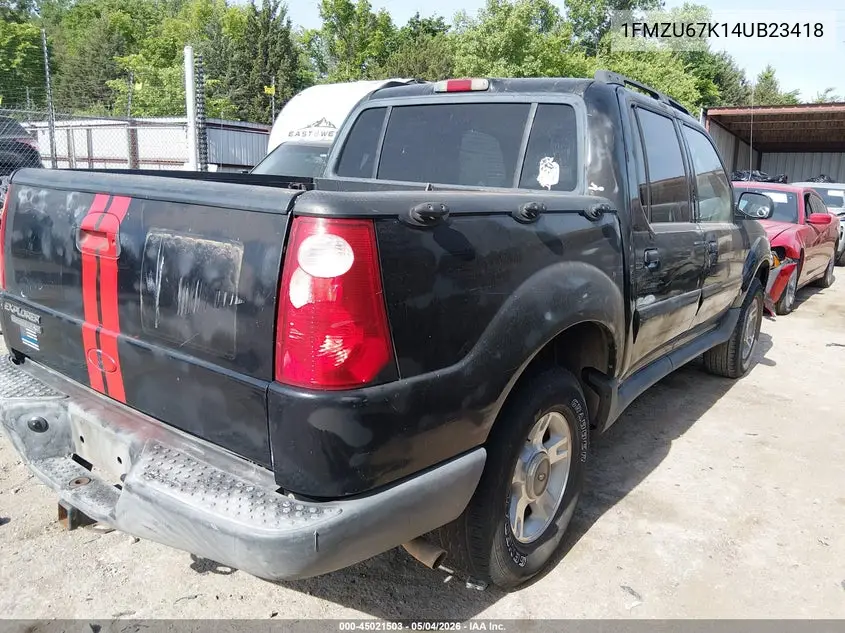 2004 Ford Explorer Sport Trac Adrenalin/Xls/Xlt VIN: 1FMZU67K14UB23418 Lot: 45021503