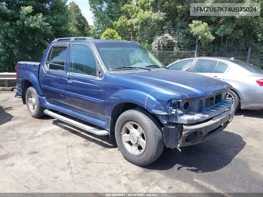 2004 Ford Explorer Sport Trac Adrenalin/Xls/Xlt VIN: 1FMZU67K74UB35024 Lot: 45249587