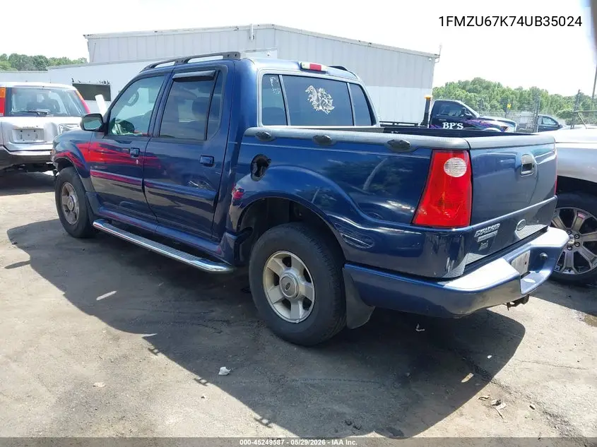 2004 Ford Explorer Sport Trac Adrenalin/Xls/Xlt VIN: 1FMZU67K74UB35024 Lot: 45249587