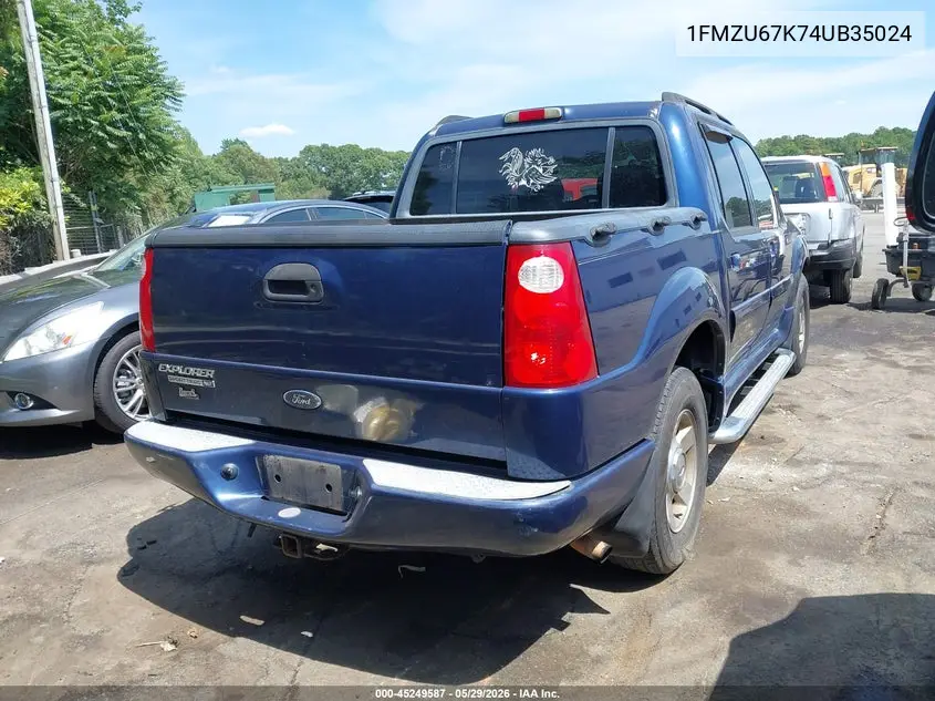 2004 Ford Explorer Sport Trac Adrenalin/Xls/Xlt VIN: 1FMZU67K74UB35024 Lot: 45249587