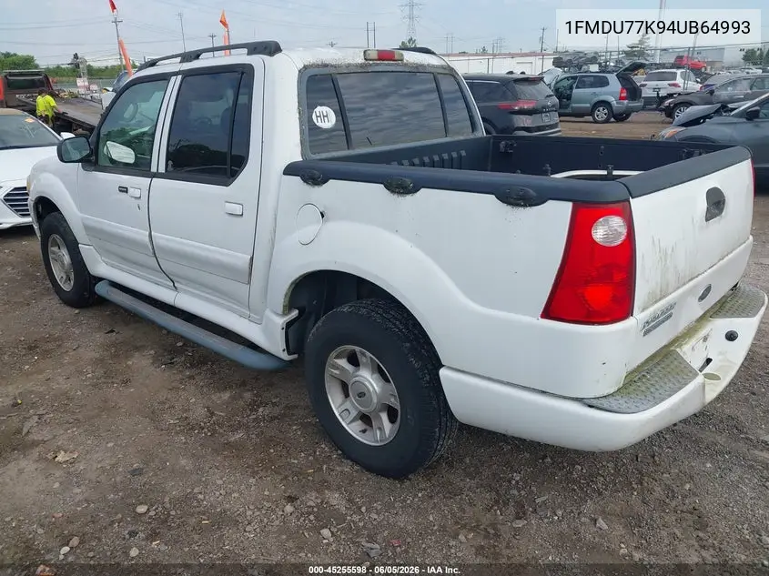 2004 Ford Explorer Sport Trac Adrenalin/Xls/Xlt VIN: 1FMDU77K94UB64993 Lot: 45255598