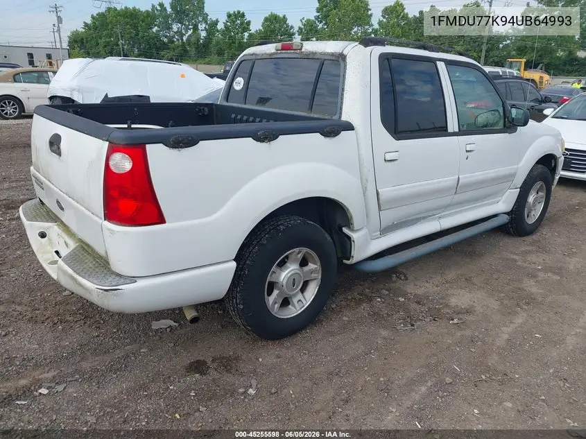 2004 Ford Explorer Sport Trac Adrenalin/Xls/Xlt VIN: 1FMDU77K94UB64993 Lot: 45255598