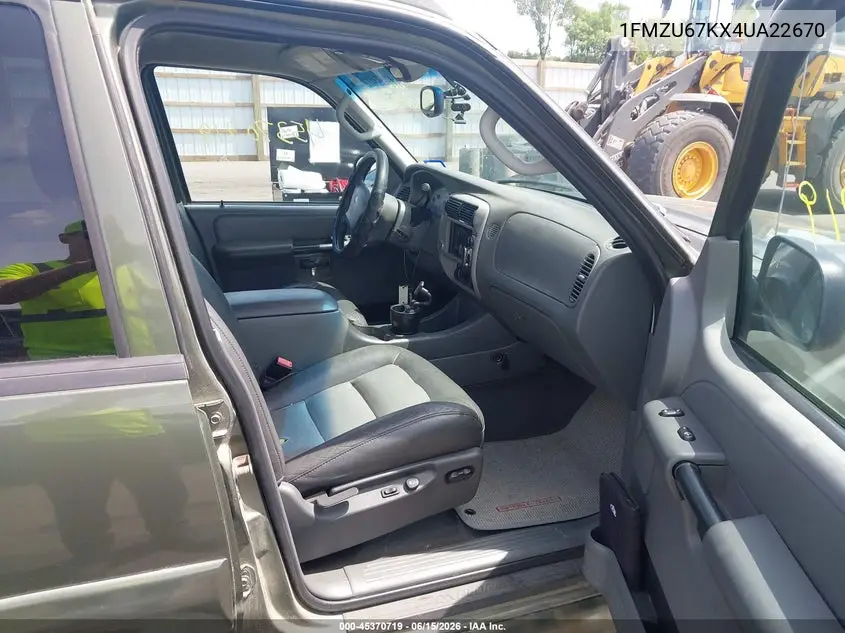2004 Ford Explorer Sport Trac Adrenalin/Xls/Xlt VIN: 1FMZU67KX4UA22670 Lot: 45370719