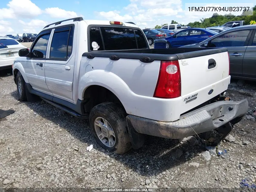 2004 Ford Explorer Sport Trac Adrenalin/Xls/Xlt VIN: 1FMZU77K94UB23737 Lot: 45443208