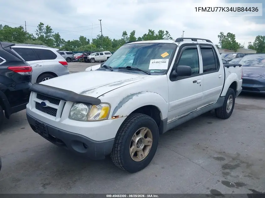 2004 Ford Explorer Sport Trac Adrenalin/Xls/Xlt VIN: 1FMZU77K34UB84436 Lot: 45482300