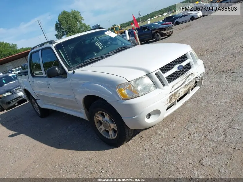 2004 Ford Explorer Sport Trac Adrenalin/Xls/Xlt VIN: 1FMZU67K94UA38603 Lot: 45486083