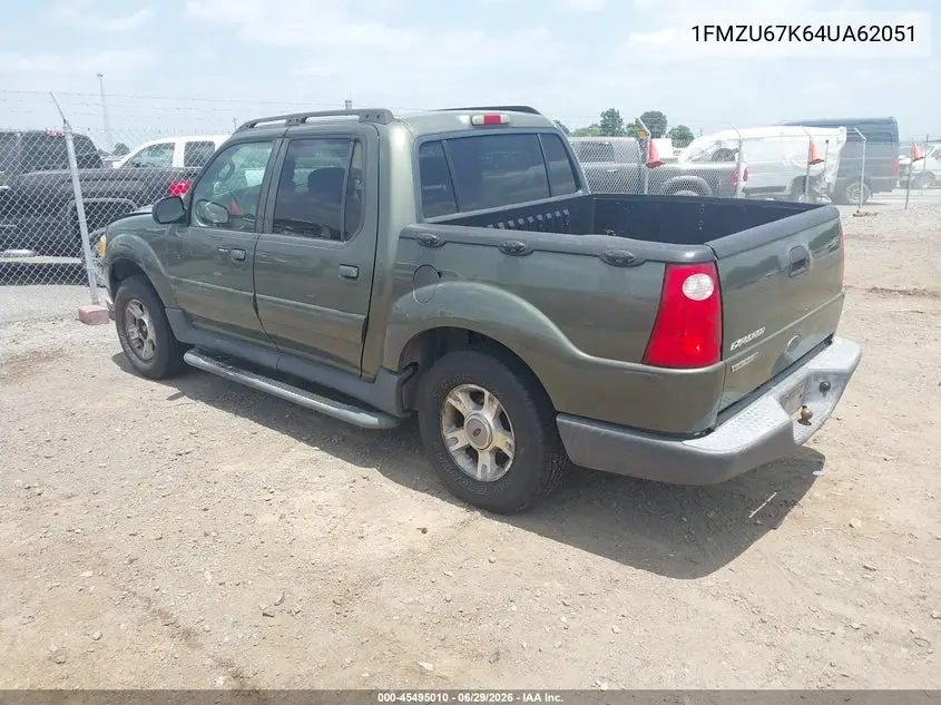 2004 Ford Explorer Sport Trac Adrenalin/Xls/Xlt VIN: 1FMZU67K64UA62051 Lot: 45495010