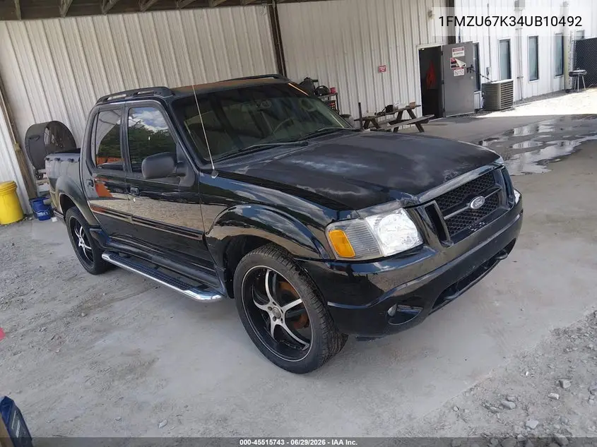 2004 Ford Explorer Sport Trac Adrenalin/Xls/Xlt VIN: 1FMZU67K34UB10492 Lot: 45515743
