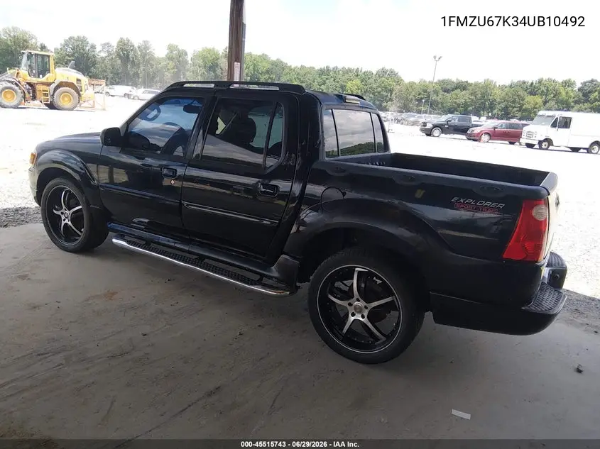 2004 Ford Explorer Sport Trac Adrenalin/Xls/Xlt VIN: 1FMZU67K34UB10492 Lot: 45515743