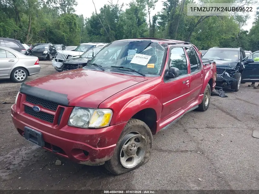 2004 Ford Explorer Sport Trac Adrenalin/Xls/Xlt VIN: 1FMZU77K24UB69622 Lot: 45541568