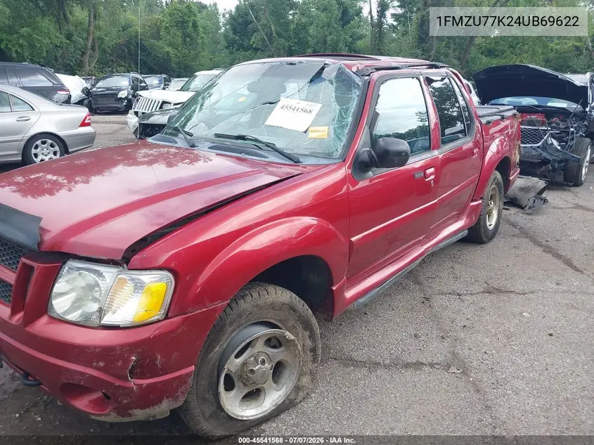 2004 Ford Explorer Sport Trac Adrenalin/Xls/Xlt VIN: 1FMZU77K24UB69622 Lot: 45541568