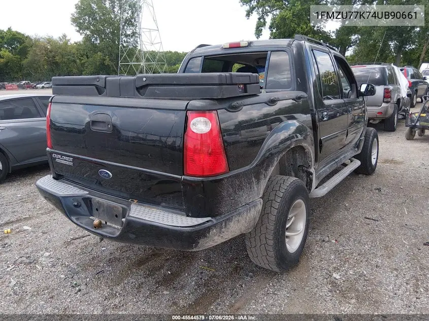 2004 Ford Explorer Sport Trac Adrenalin/Xls/Xlt VIN: 1FMZU77K74UB90661 Lot: 45544579