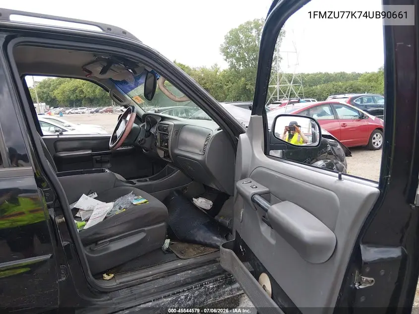 2004 Ford Explorer Sport Trac Adrenalin/Xls/Xlt VIN: 1FMZU77K74UB90661 Lot: 45544579