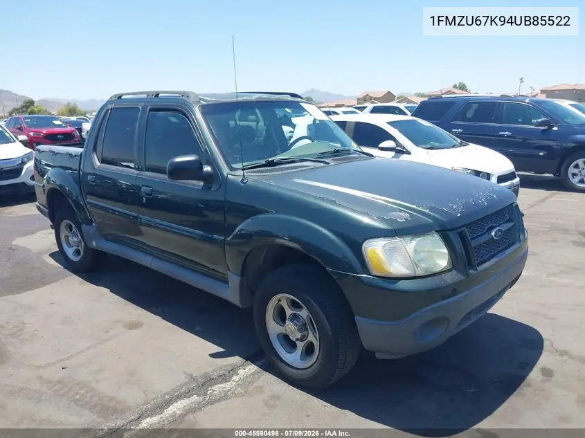 2004 Ford Explorer Sport Trac Adrenalin/Xls/Xlt VIN: 1FMZU67K94UB85522 Lot: 45590498
